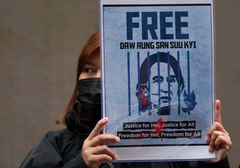 Aung San Suu Kyi's Prison Term Reduced Again; Now Just Over 18 Years, Lawyer Says