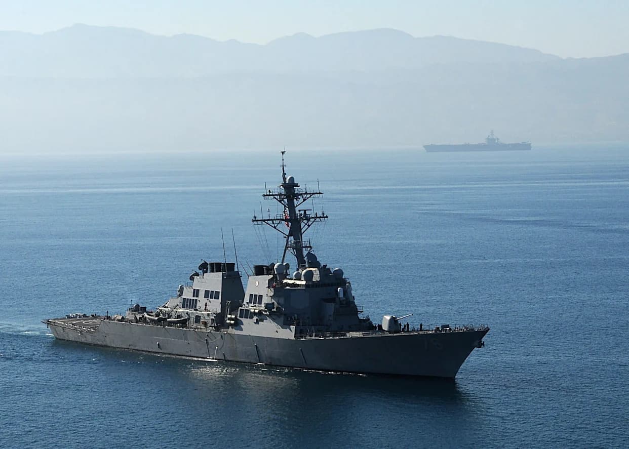 Fire Knocks Out Power and Propulsion Aboard USS Higgins, Officials Say