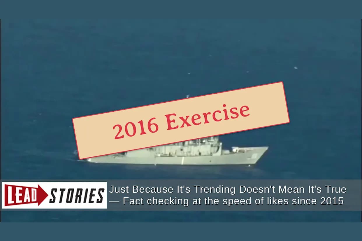 Fact Check: Viral Video Shows 2016 RIMPAC Sinking of USS Thach — Not a 2026 Iranian Strike