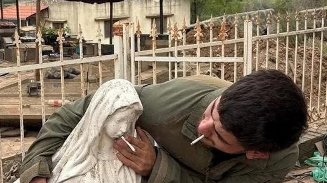 Israeli Military Opens Probe After Photo Shows Soldier Desecrating Virgin Mary Statue In Debel