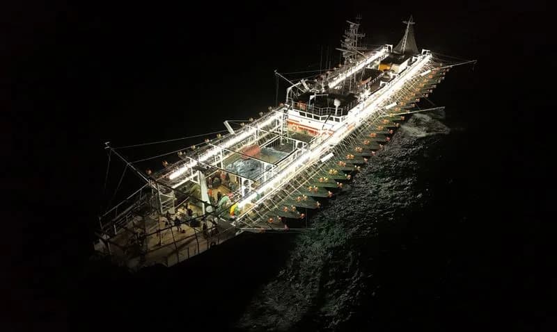 Chinese Fishing Fleet Near Argentina Spurs Overfishing and Intelligence Concerns