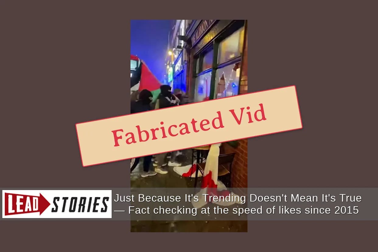 Fact Check: Viral Video Claiming Albion Arms Windows Were Smashed Is Likely AI-Generated — No Evidence of Real Attack