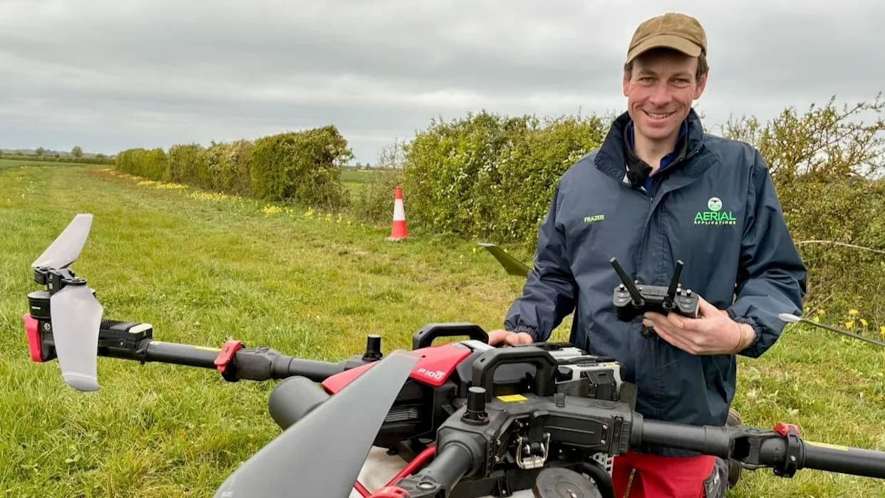 Drones Spray Seaweed To Support UK Crops As Fertiliser Prices Soar