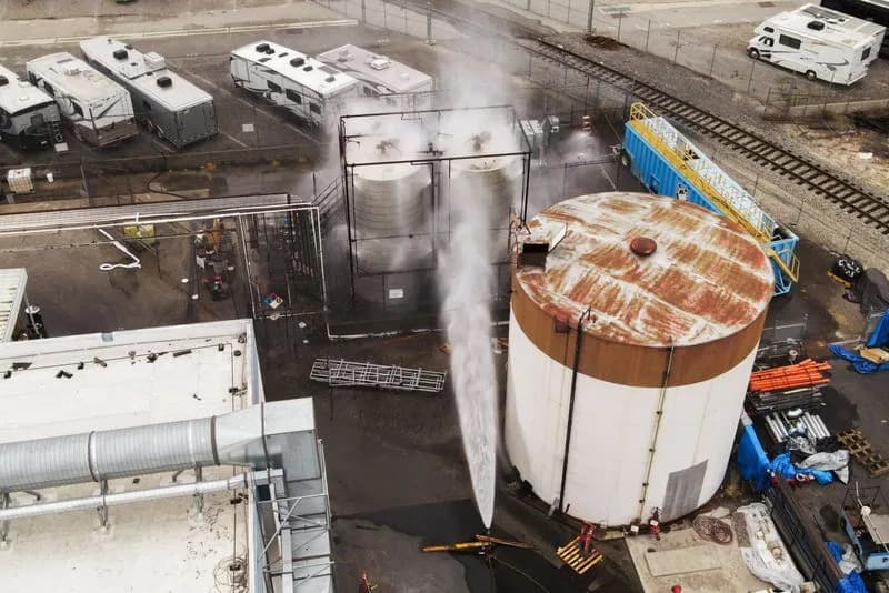 California Races to Avert Explosion as Chemical Tank Warms, Forcing Tens of Thousands to Evacuate