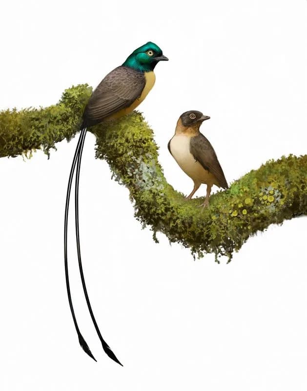 Feathered Showman: 121-Million-Year-Old Bird Wore Tail Twice Its Body in Elaborate Mating Display