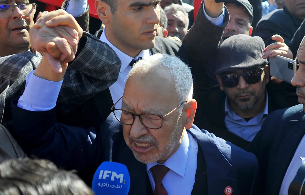 Tunisian Court Sentences Ennahdha Leader Rached Ghannouchi To Life Plus 30 Years In 'Secret Apparatus' Trial