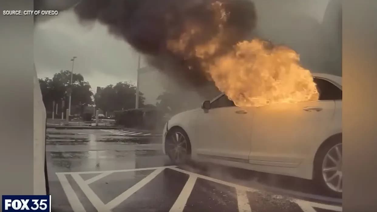 Florida Woman Allegedly Left Kids in Car While Shoplifting — Parked Vehicle Caught Fire, Children Rescued