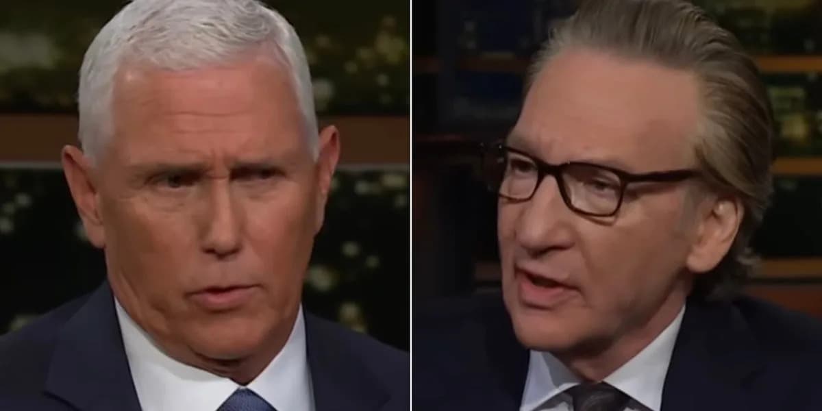 Bill Maher Presses Mike Pence on "Hang Mike Pence" Death Threats and Trump's Third-Term Talk