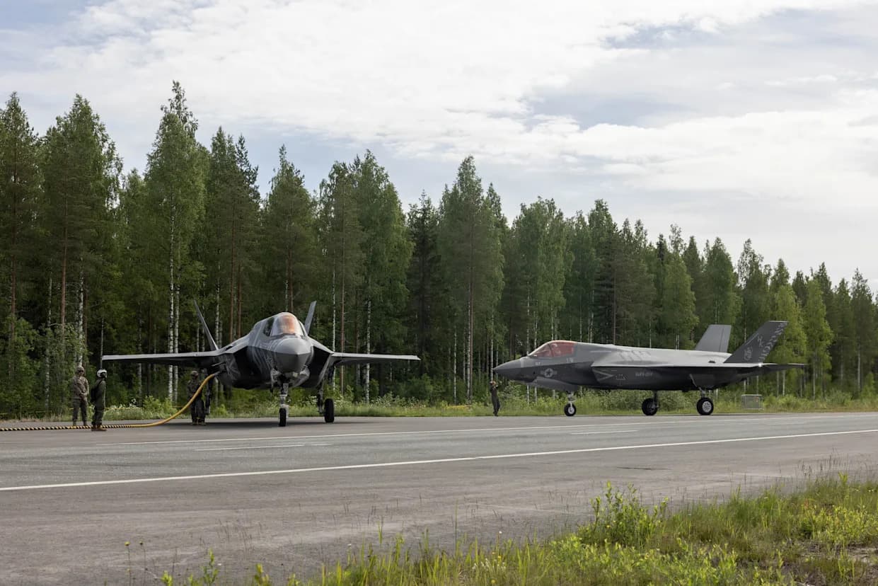 Historic Highway Ops: US Marine F-35Bs Fly From Finnish Road During Ramstein Flag 2026