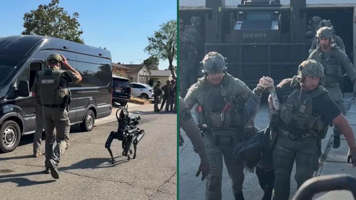 Drone Disarms Suspect; Robotic K9 'Buster' Helps Secure Arrest in Sacramento SWAT Standoff