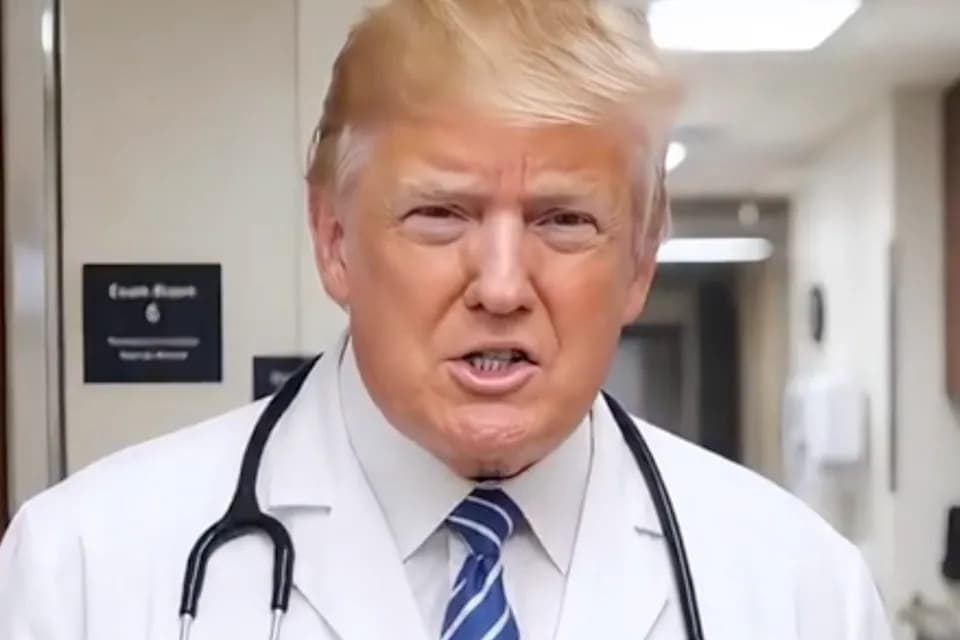 Trump Posts A.I. 'Doctor' Deepfake Diagnosing Celebrities With 'Trump Derangement Syndrome'
