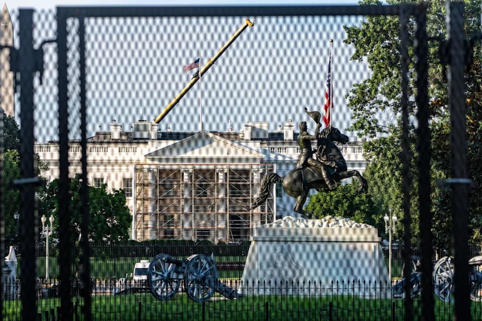 White House Weighs Permanent Fencing on Pennsylvania Avenue Near Lafayette Square
