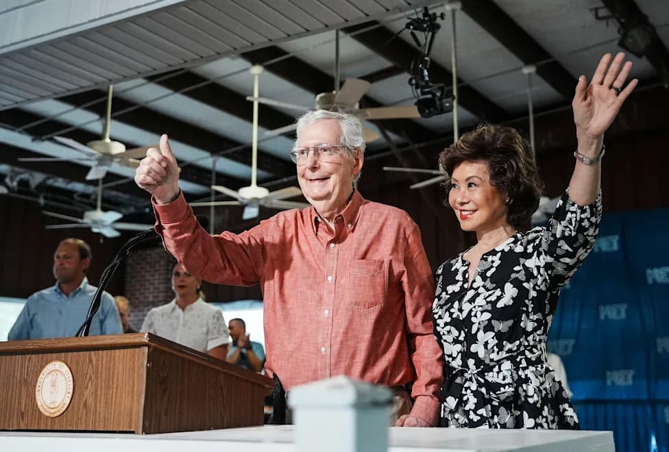 Elaine Chao Returns From China After McConnell Hospitalization, Office Pushes Back Against Online Claims