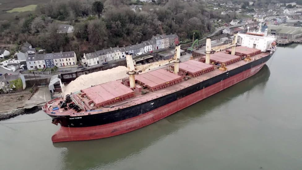 MV Matthew Departs Cork After Record €157m Cocaine Seizure — Sold For $1