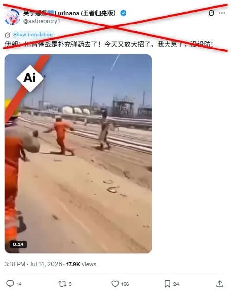 AI-Generated Video Falsely Claimed To Show US Missile Strikes On Iran
