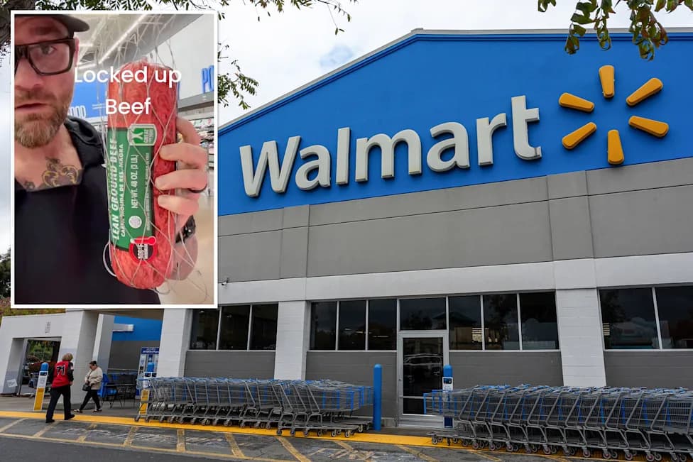 San Jose Walmart Locks Steaks and Ground Beef in Metal Cages to Curb Theft — Viral ‘Welcome to California’ Clip