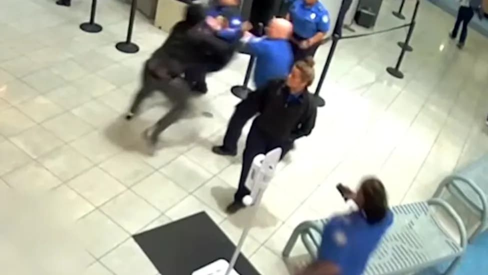 Chaos at BWI: Video Shows Passenger Smash Water Bottle, Lunge at TSA Supervisor