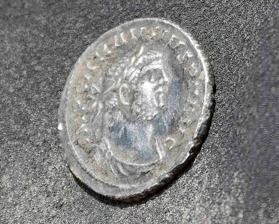 Rare 1,740-Year-Old Roman Coin Depicting Breakaway Emperor Carausius Found During East West Rail Excavations