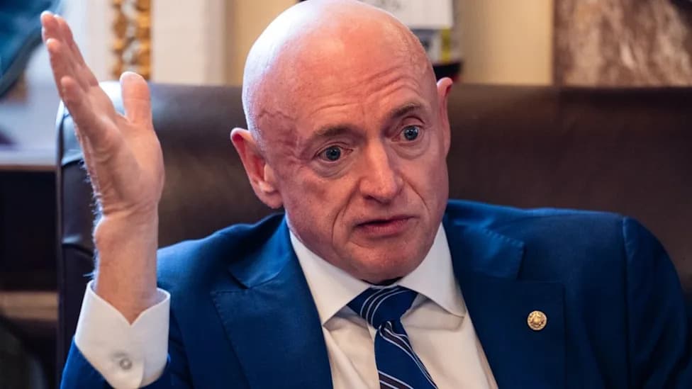 Sen. Mark Kelly Calls Donald Trump a 'Disabled President' While Defending Gabby Giffords