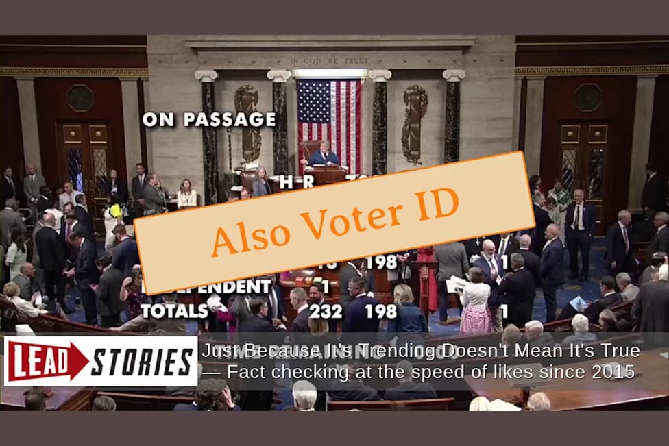 Fact Check: House Passed H.R. 7008 — Stock‑Trading Ban Was Bundled With A Federal Voter‑ID Requirement