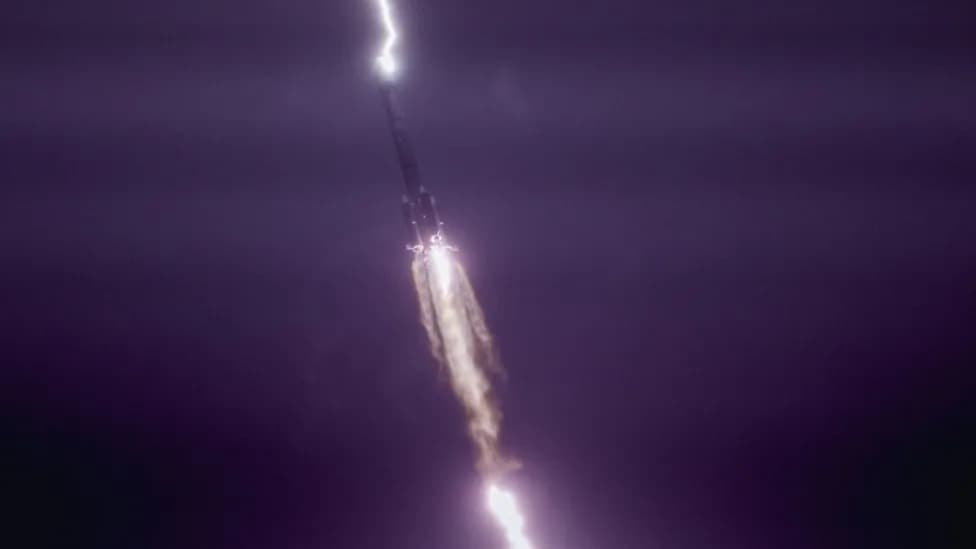 Lightning Strikes Chinese Long March-3B About 30 Seconds After Launch — Stunning Photos Capture the Moment