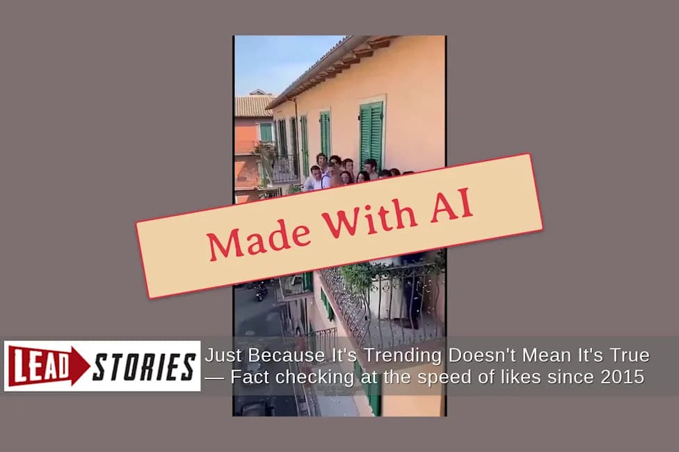 Fact Check: Viral Balcony Collapse Video Is AI‑Generated, Not Real
