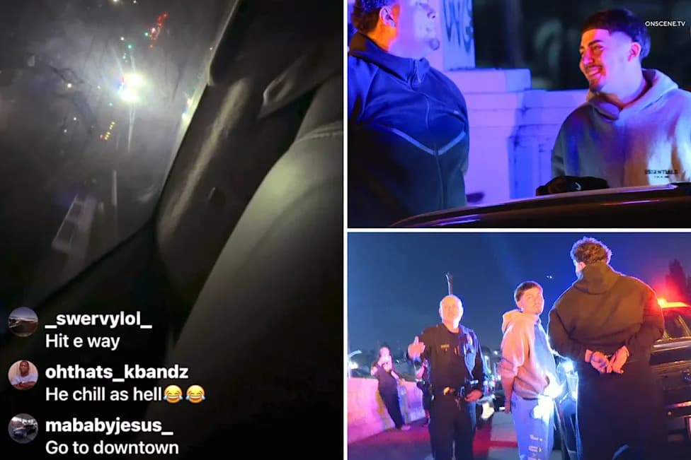 LA Drivers Livestream Their Own High-Speed LAPD Chase — 4 Arrested