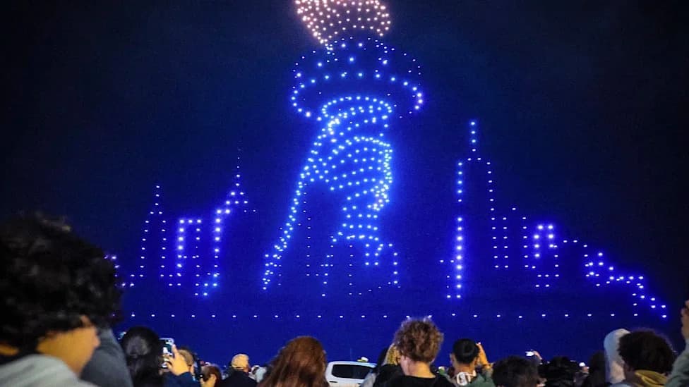 Drone Shows Replace Fireworks — But Crowded Airwaves Create New Security Risks