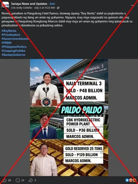 Viral Claims Misrepresent Philippines Asset Sales — NAIA Terminal Land Remains State-Owned