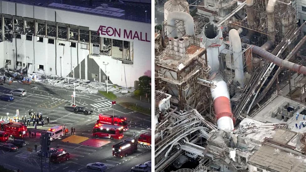 Magnitude 7.1 Quake Strikes Kyushu — Dozens Trapped in Kumamoto Mall, Others Missing After Factory Chimney Collapse