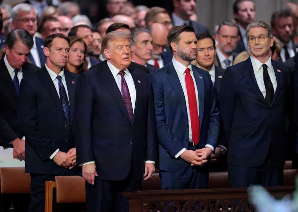 Trump Eulogizes Lindsey Graham as a “True American Original” at National Cathedral