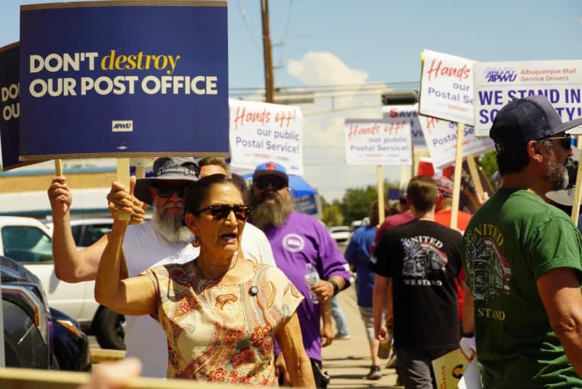 Deb Haaland Joins Albuquerque Postal Workers to Oppose USPS Privatization