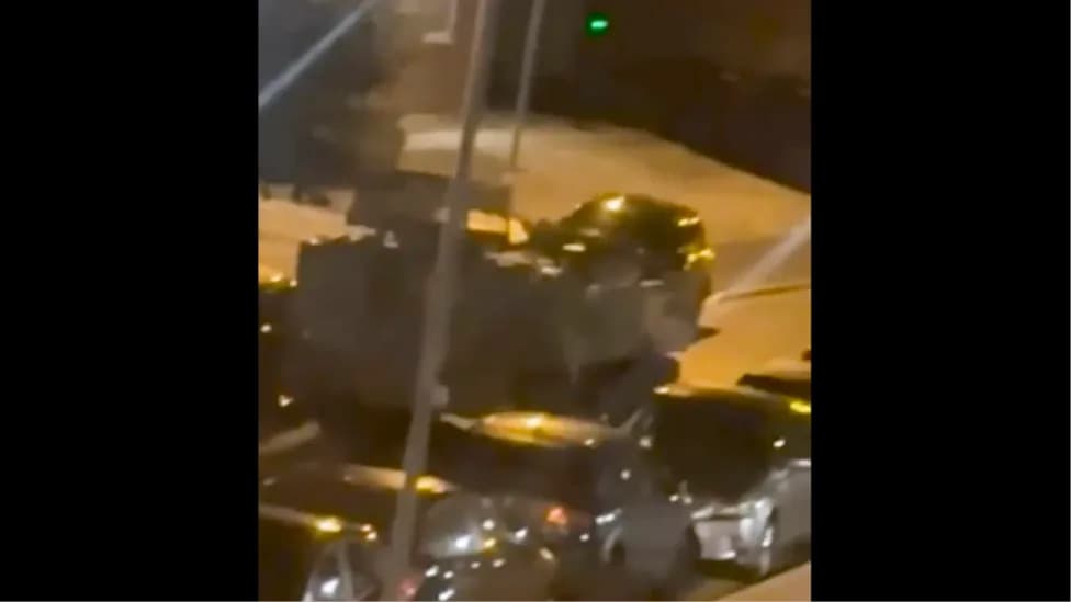 Two Soldiers Arrested After Armoured Vehicle Strikes Parked Cars at Swinton Barracks — Army Probe Underway