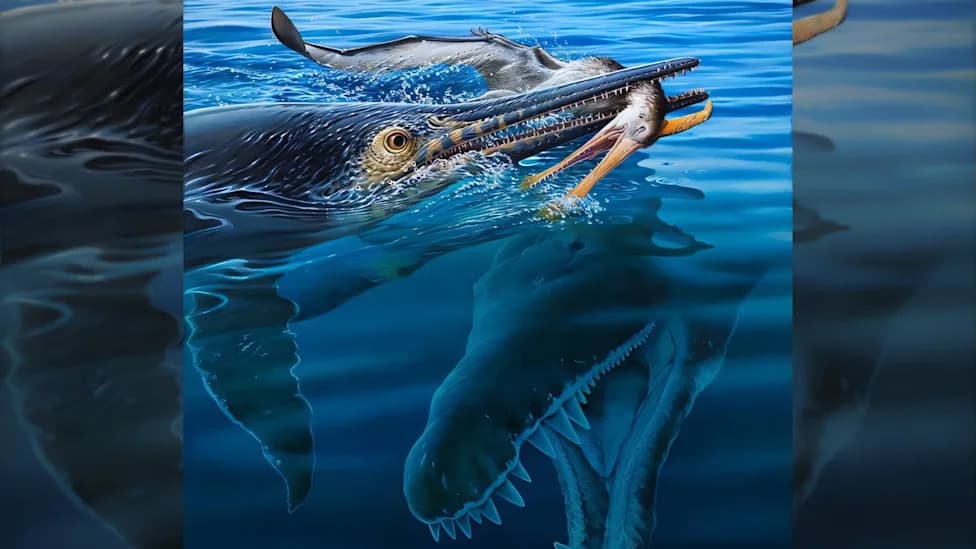 Rare Three‑Tier Fossil Food Chain Found: 40‑Foot Kronosaurus Ate a 23‑Foot Ichthyosaur That Had Swallowed a Pterosaur
