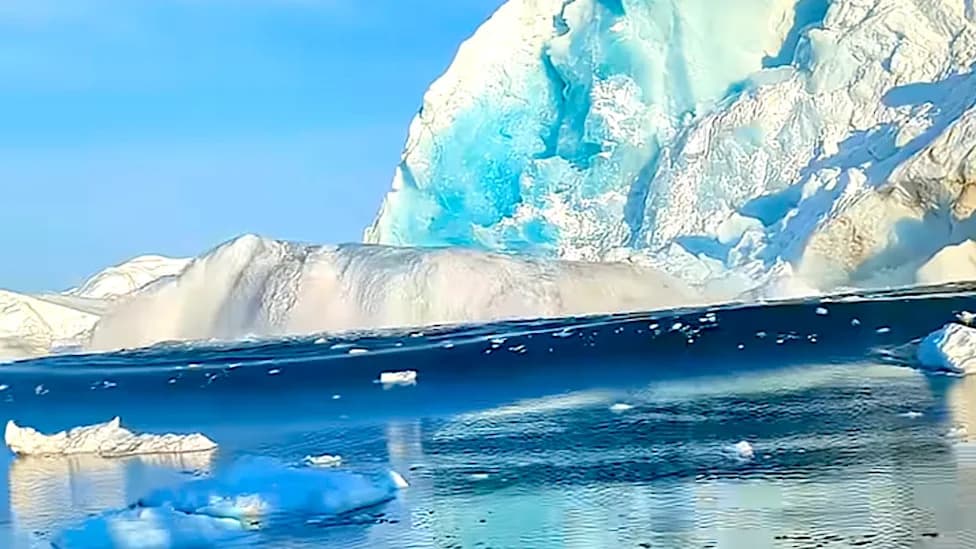 Massive Greenland Glacier Collapses, Sends Tsunami-Like Rollers Toward Tour Boat — Miraculous Escape Caught on Video