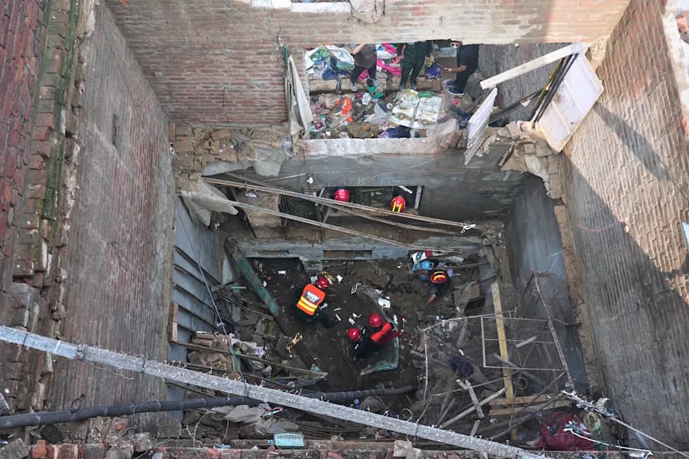 Monsoon Rains Cause Multistory House Collapse in Lahore, Killing At Least Nine