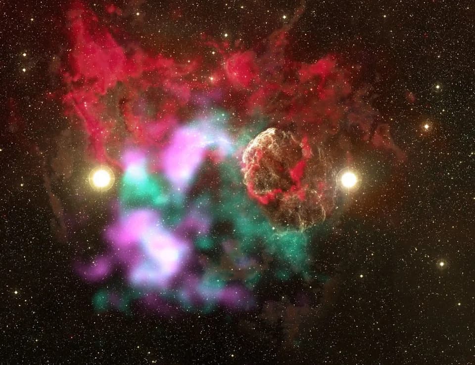 Astronomers Find First Confirmed Pair Of Supernova Remnants From A Binary Star System