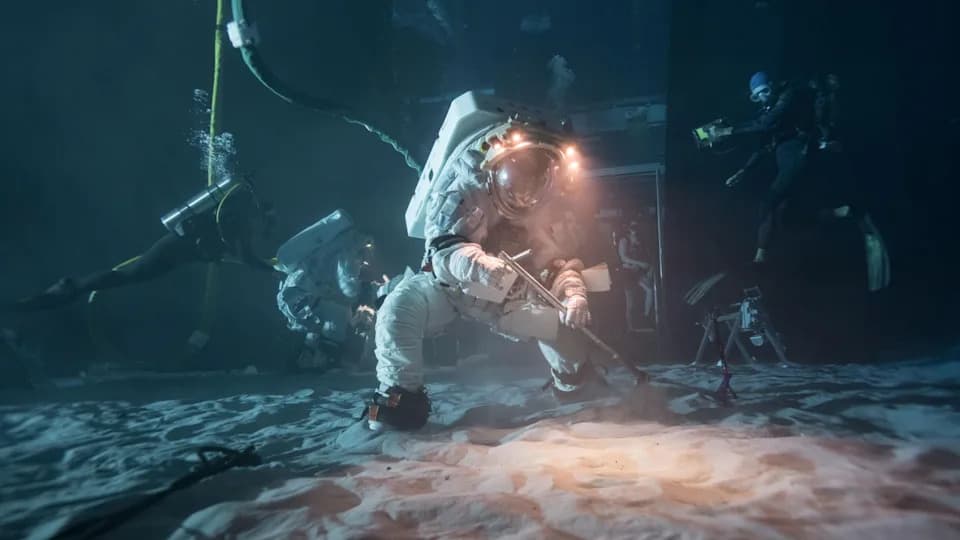 NASA Tests Artemis Moonsuits Underwater to Simulate Lunar Geology Missions