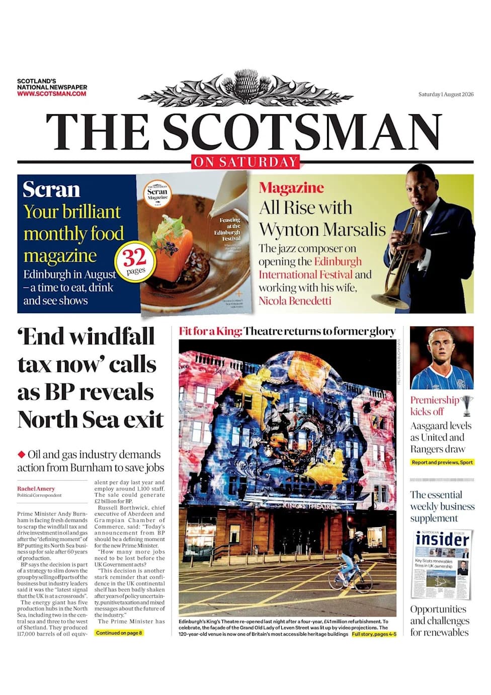Scotland's Papers: BP Set To Exit North Sea — Family Fights To Rebury Murdered Father's Body