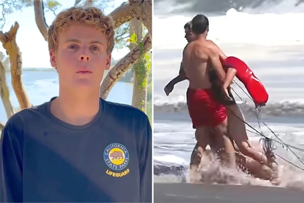 Rookie Hero: 16-Year-Old Lifeguard Battles 8–10 ft Surf to Save 10-Year-Old at Seabright Beach