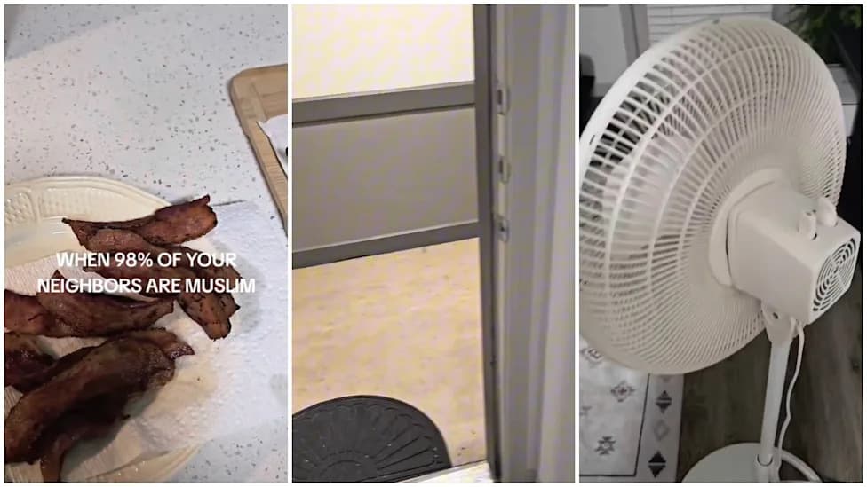 Man Says He Cooked Bacon To 'Upset' Muslim Neighbors, Claims 98% Are Muslim — Video Draws Backlash