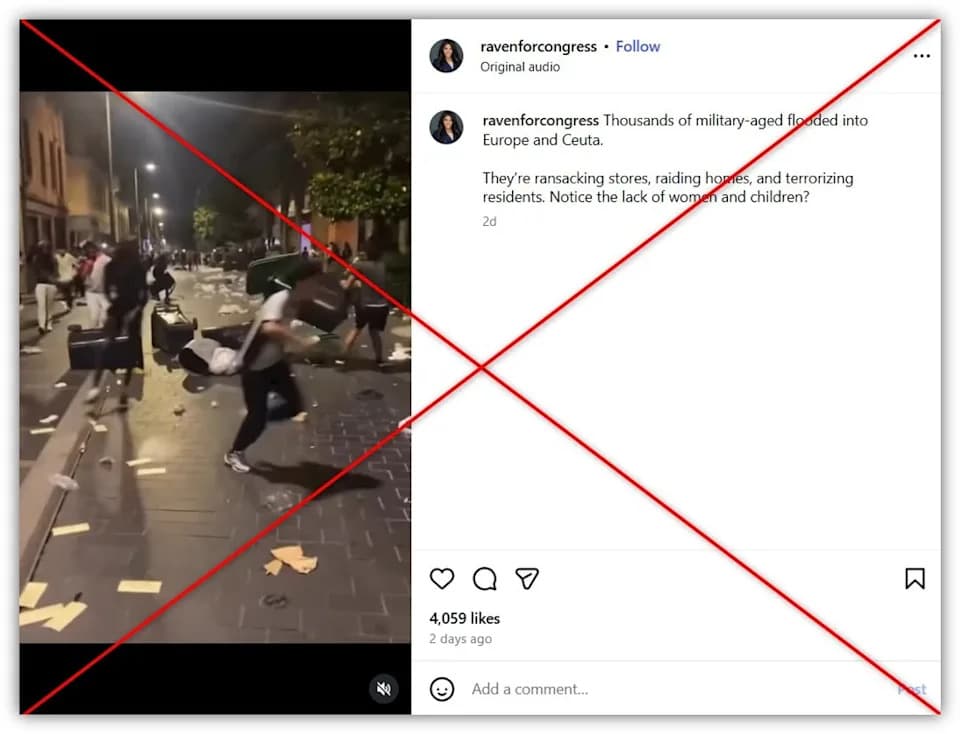 Viral Rioting Video Linked To PSG Celebrations, Not Ceuta Migrant Influx
