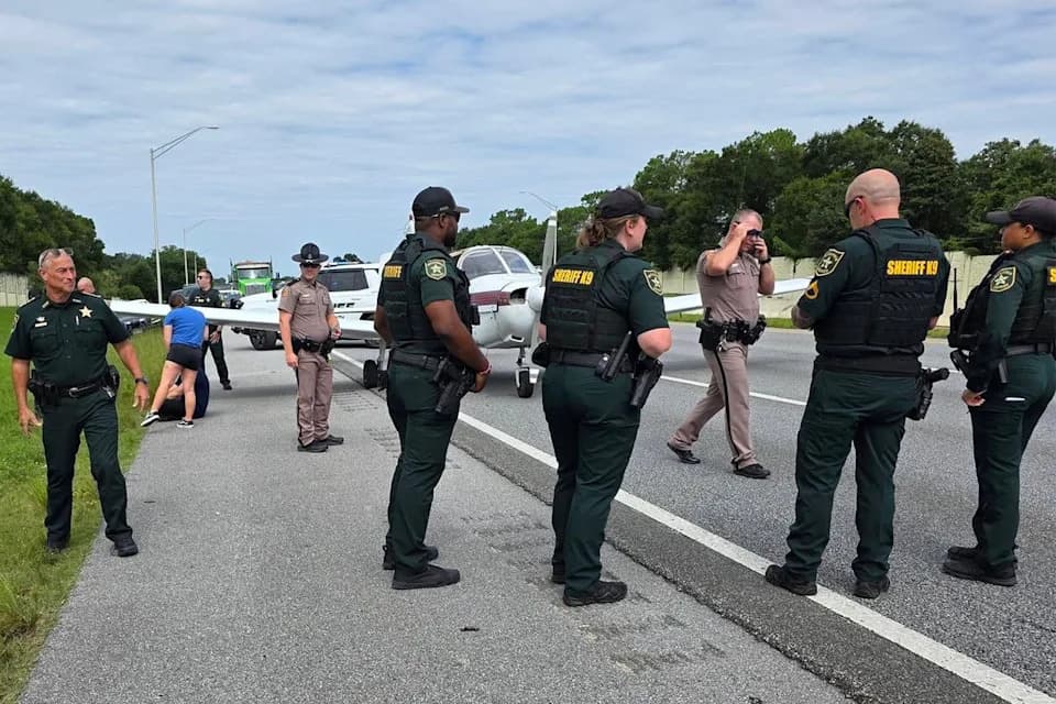 Small Training Plane Makes 'Miracle' Emergency Landing on I-10 in Pensacola; No Injuries