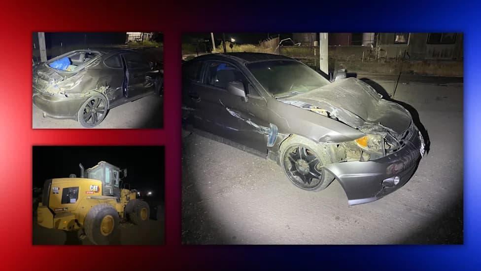 California Man Allegedly Used Caterpillar Wheel Loader To Crush Occupied Hyundai After Dispute