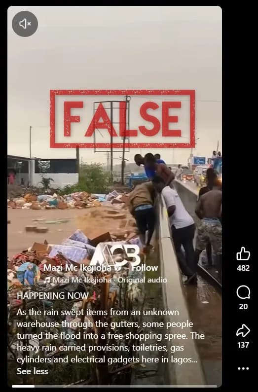 Viral 'Lagos' Flood Clips Debunked — Footage Geolocated to Accra, Ghana