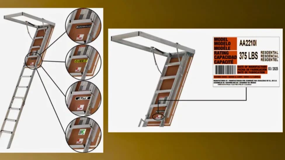 1.77 Million Attic Ladders Recalled After Bolts May Snap — Stop Using Them and Get a Free Repair Kit