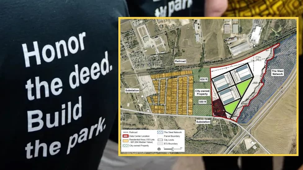 Texas City Approved Data Center on Land Donated for Park; Residents Sue to Enforce 1999 Deed