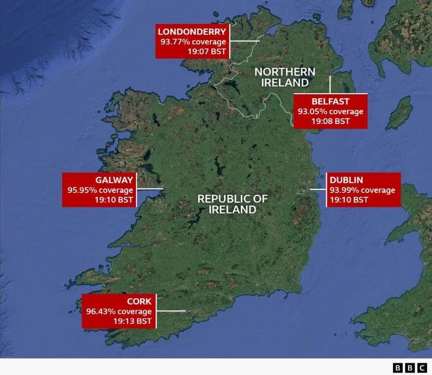 Deep Partial Solar Eclipse Will Darken Much Of Ireland — Perseid Meteor Shower Peaks Later
