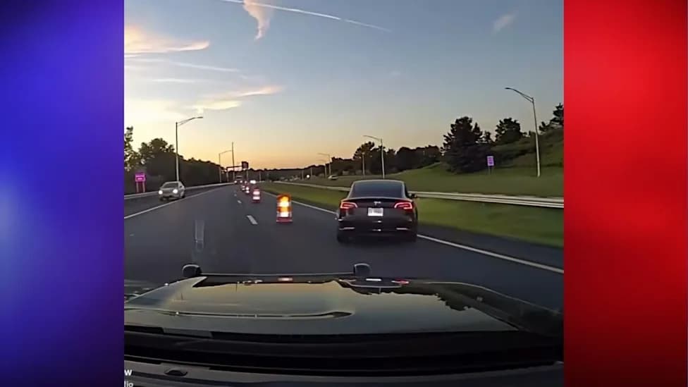 Norwalk Officer Risks Life To Stop Wrong-Way Tesla On Route 7