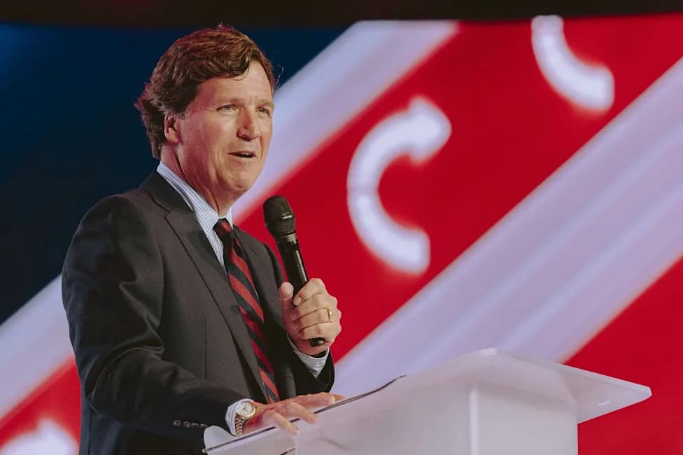 Marjorie Taylor Greene Says Tucker Carlson Isn’t Running for President — For Now